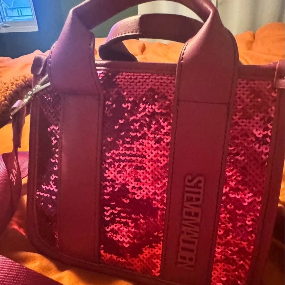 Steve Madden Fuchsia Sequin Mini Bag - Picture 2 of 4